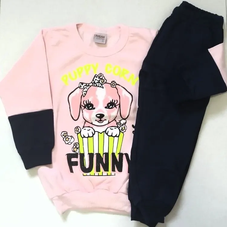 Conjunto Infantil Moletom Felpado Menina