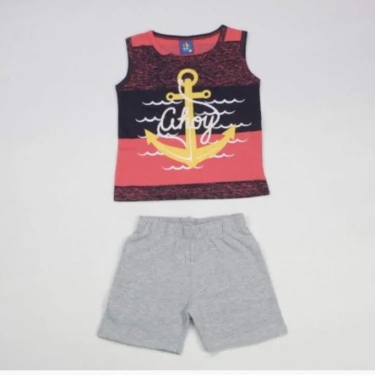 Conjunto Infantil Verão Menino Regata