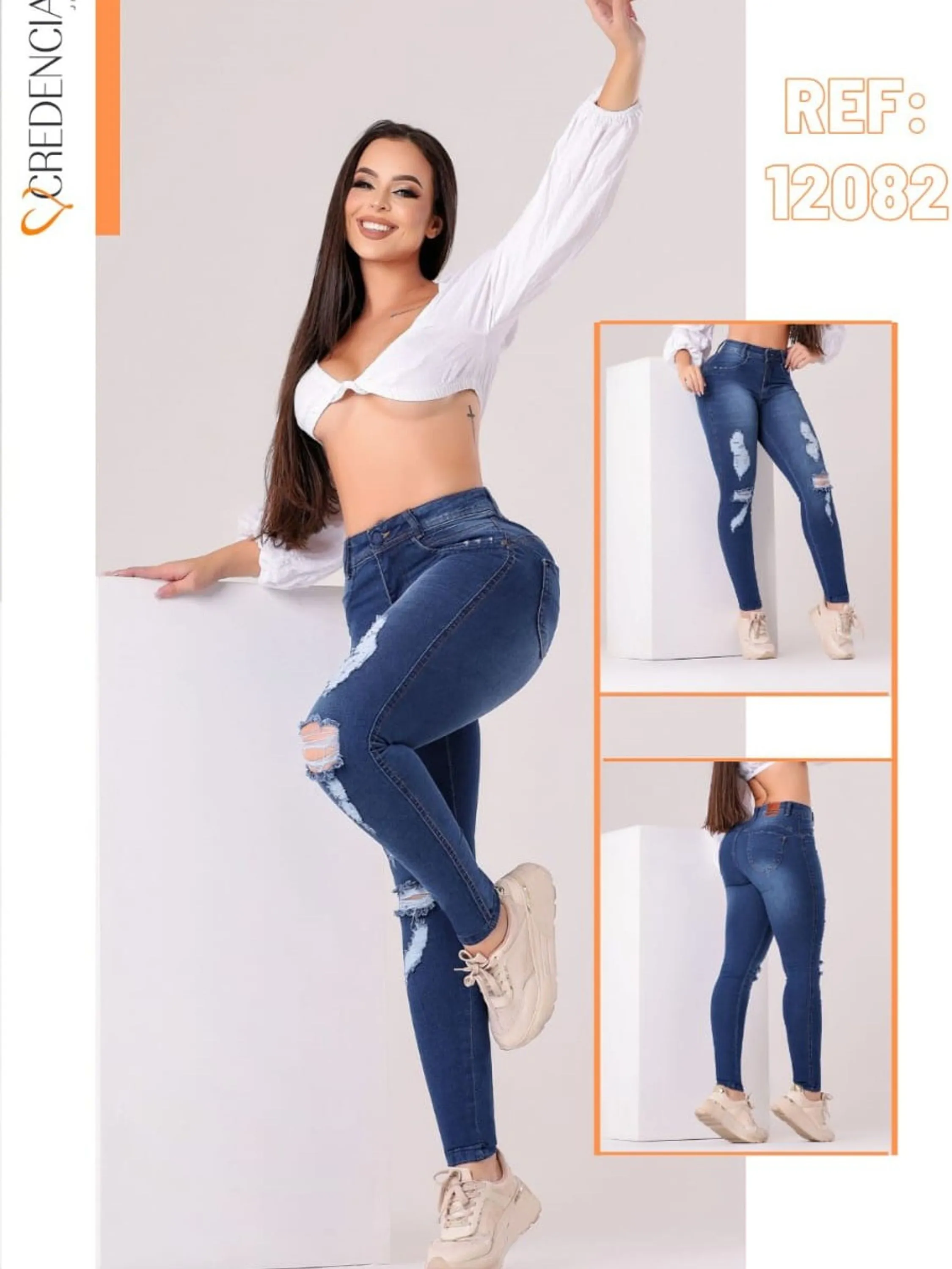 Calça Jeans Skinny Destroyd