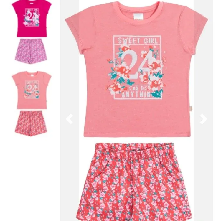 Conjunto Infantil Verão Menina Soletex