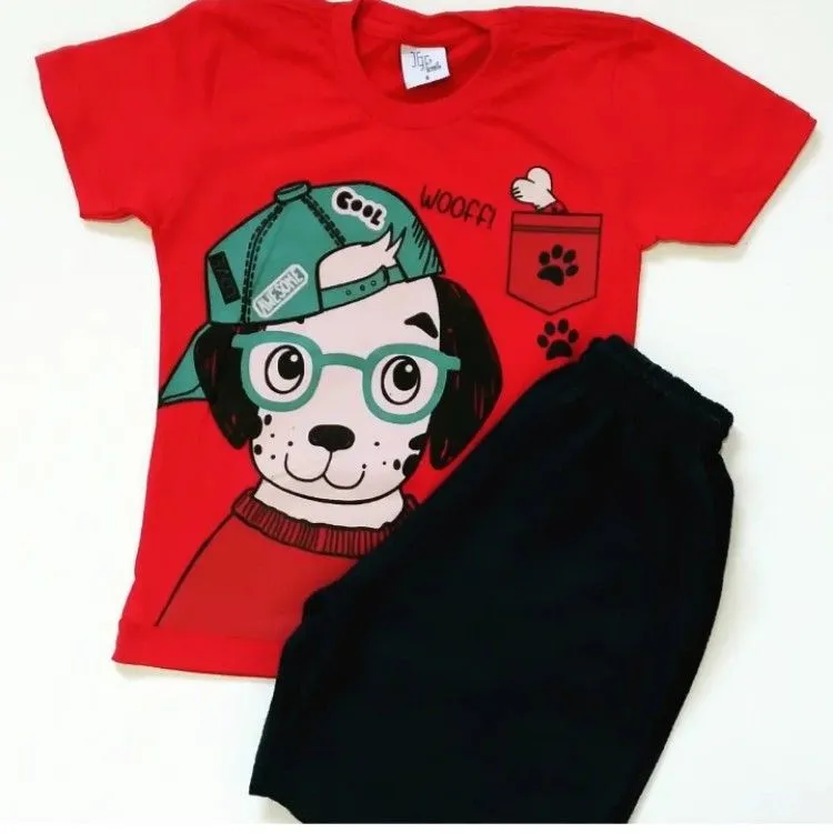 Conjunto Infantil Menino Verão com estampa