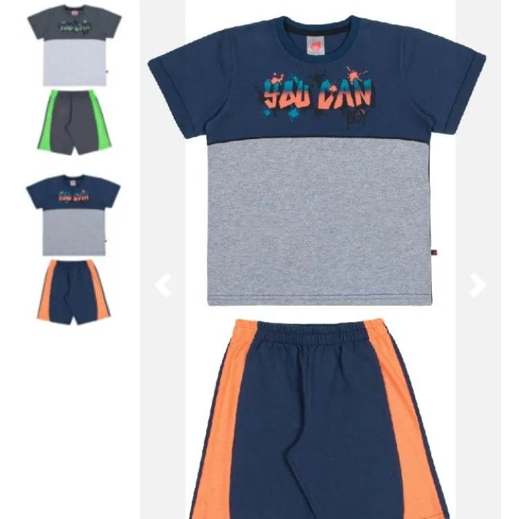 Conjunto Infantil Verão Menino Dino Boys