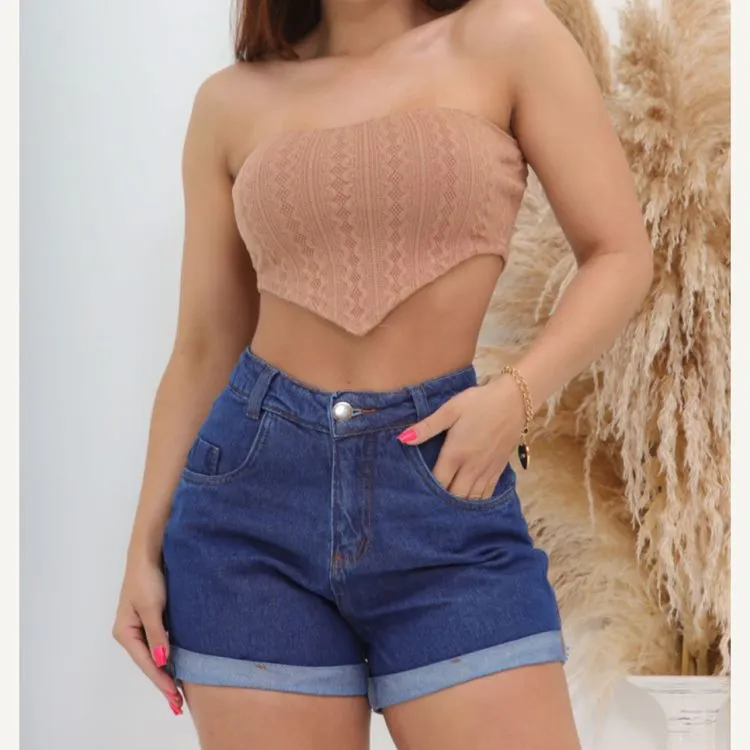 8007 short jeans feminina kissmelady