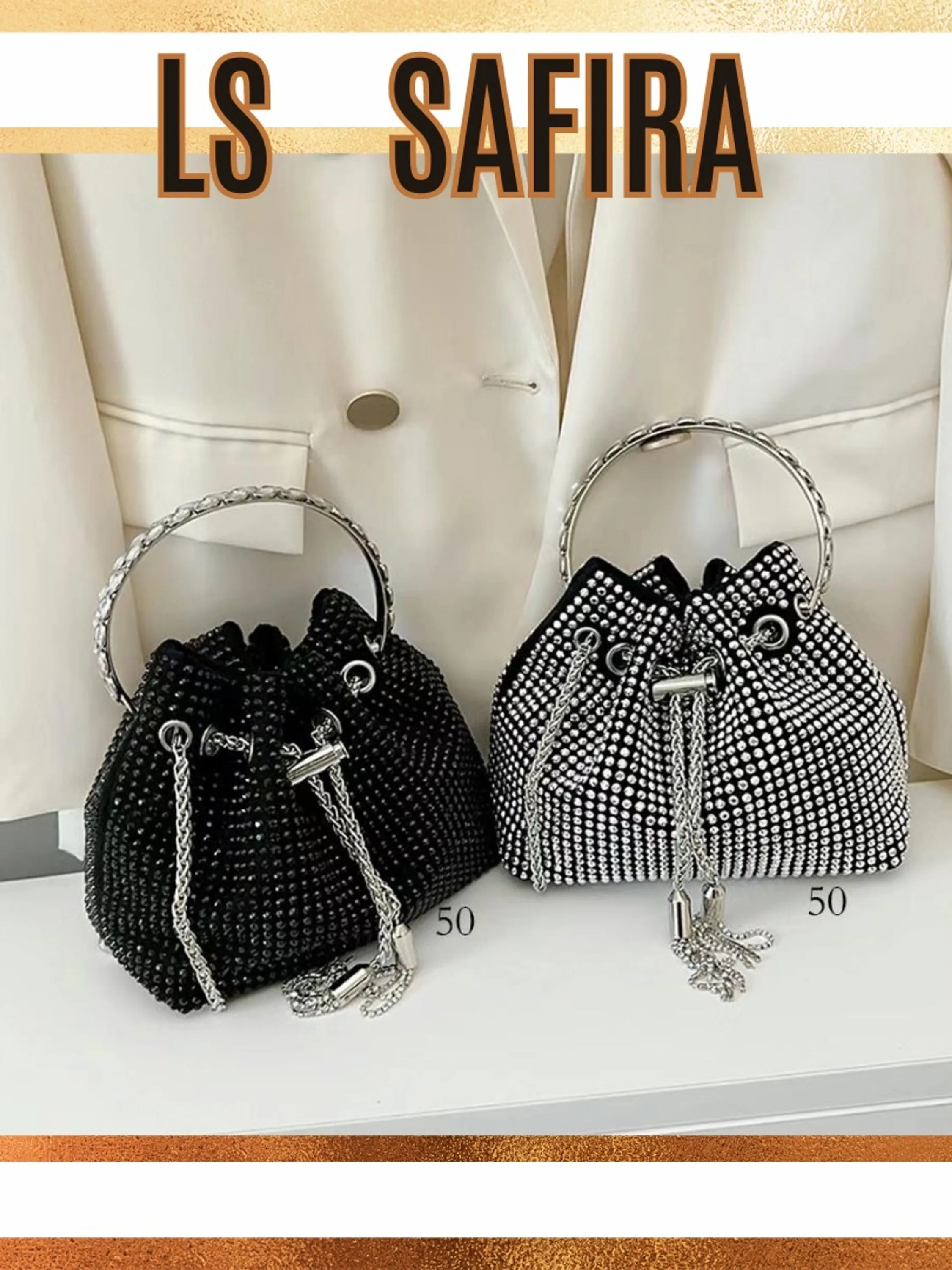 Bolsa Feminina Brilho. 867