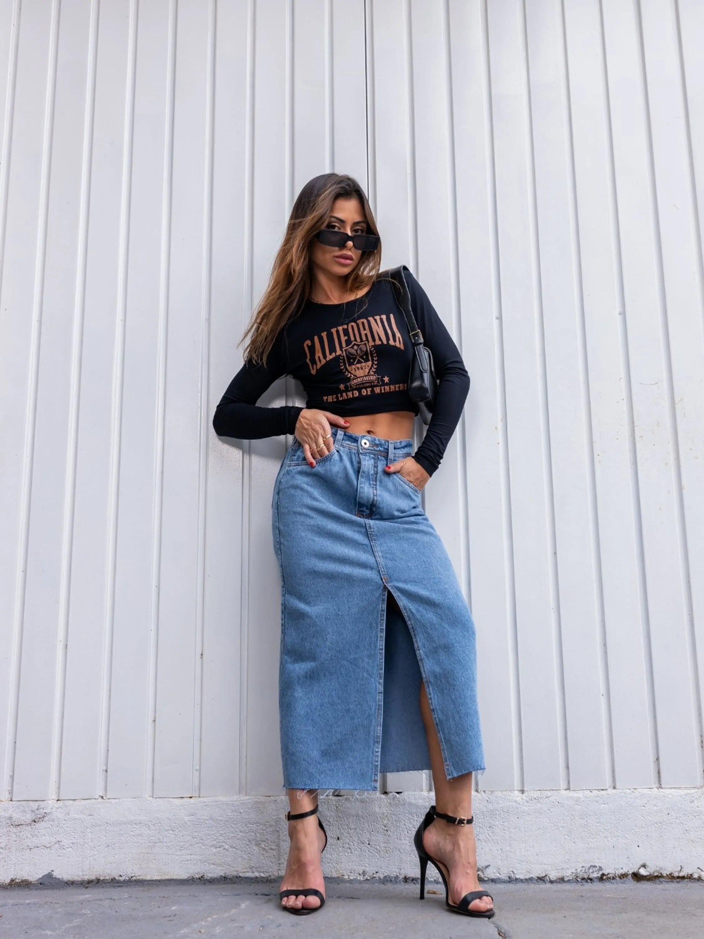 SAIA JEANS MIDI FENDA