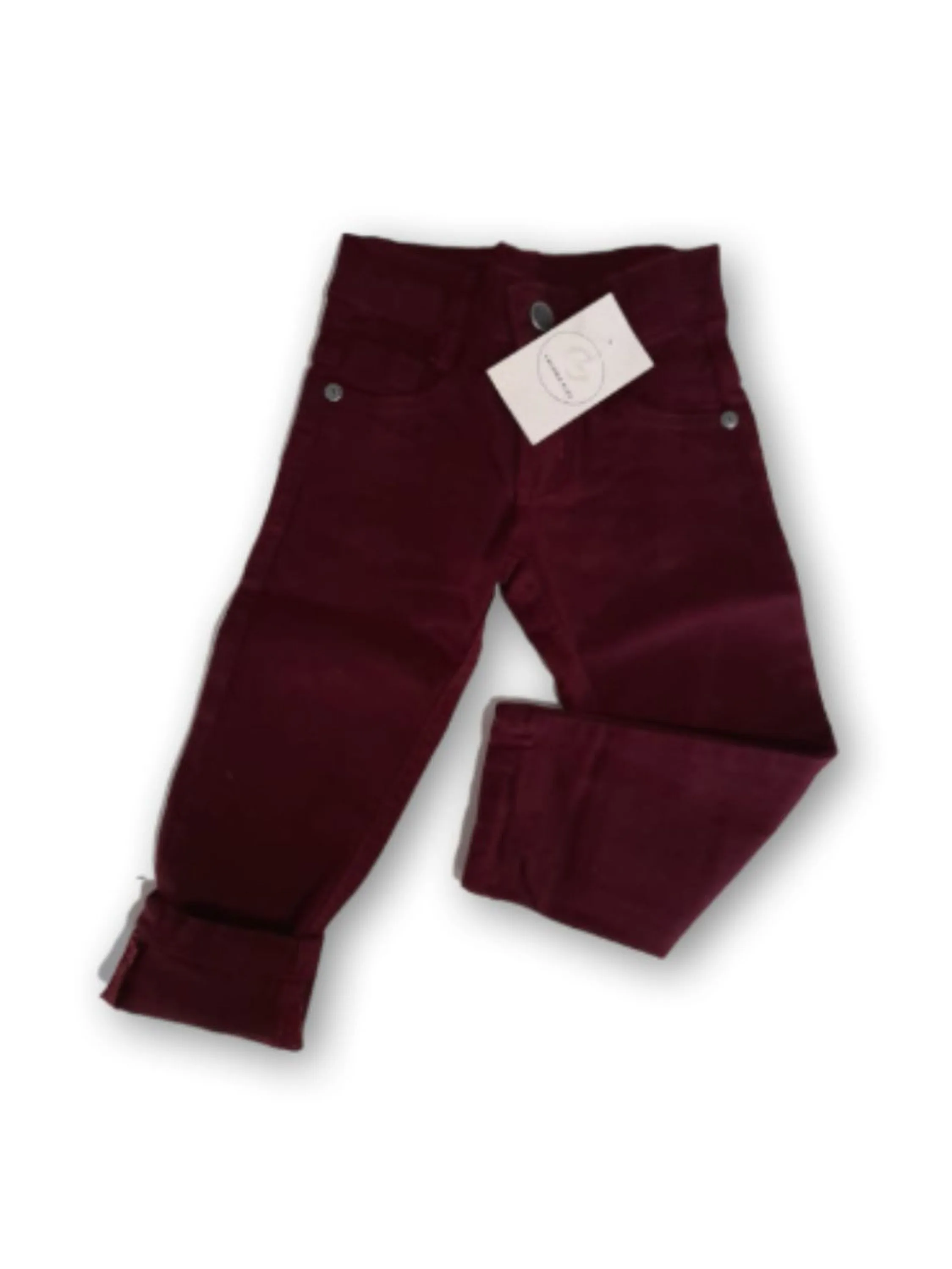 Calça jeans infantil de sarja masculina