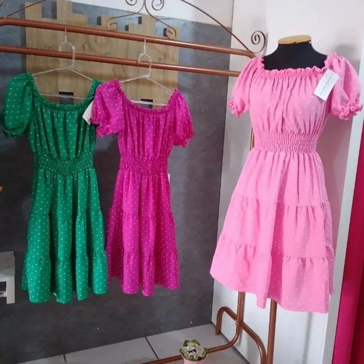 Vestido cinganinha com forró