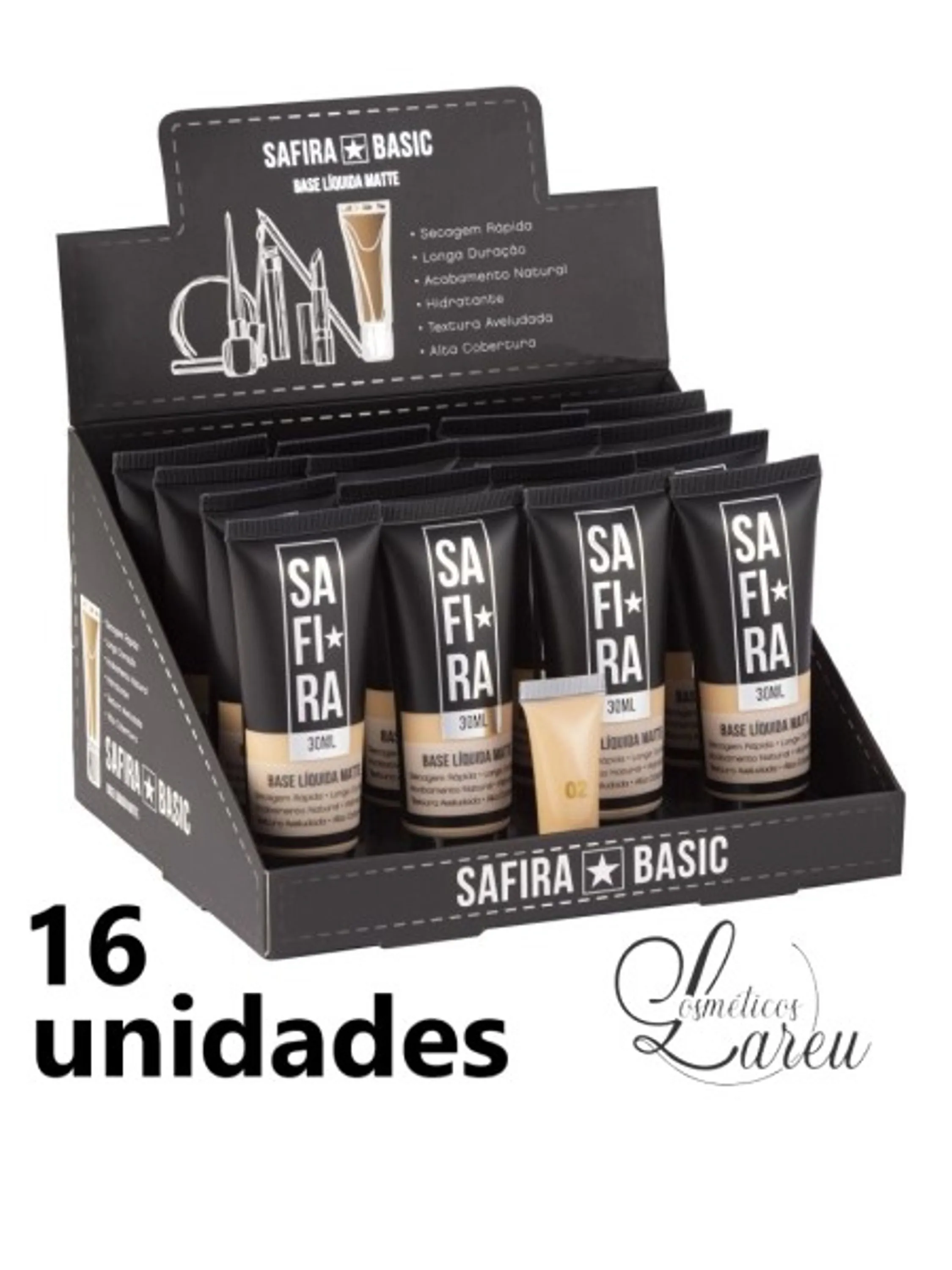 Base Liquida 30 ml Matte (4 tons) Safira