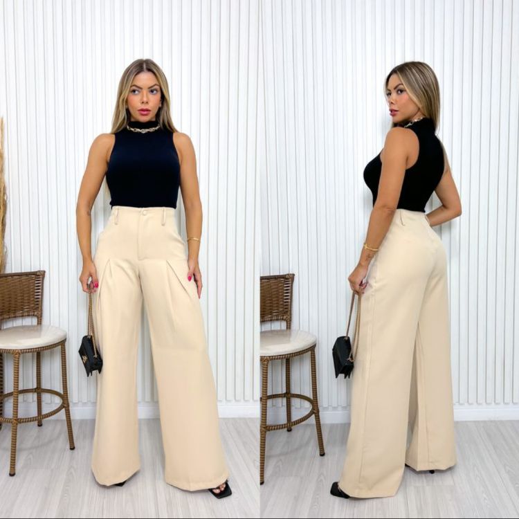 calça pantalona sosial feminina Le Serein fashion store