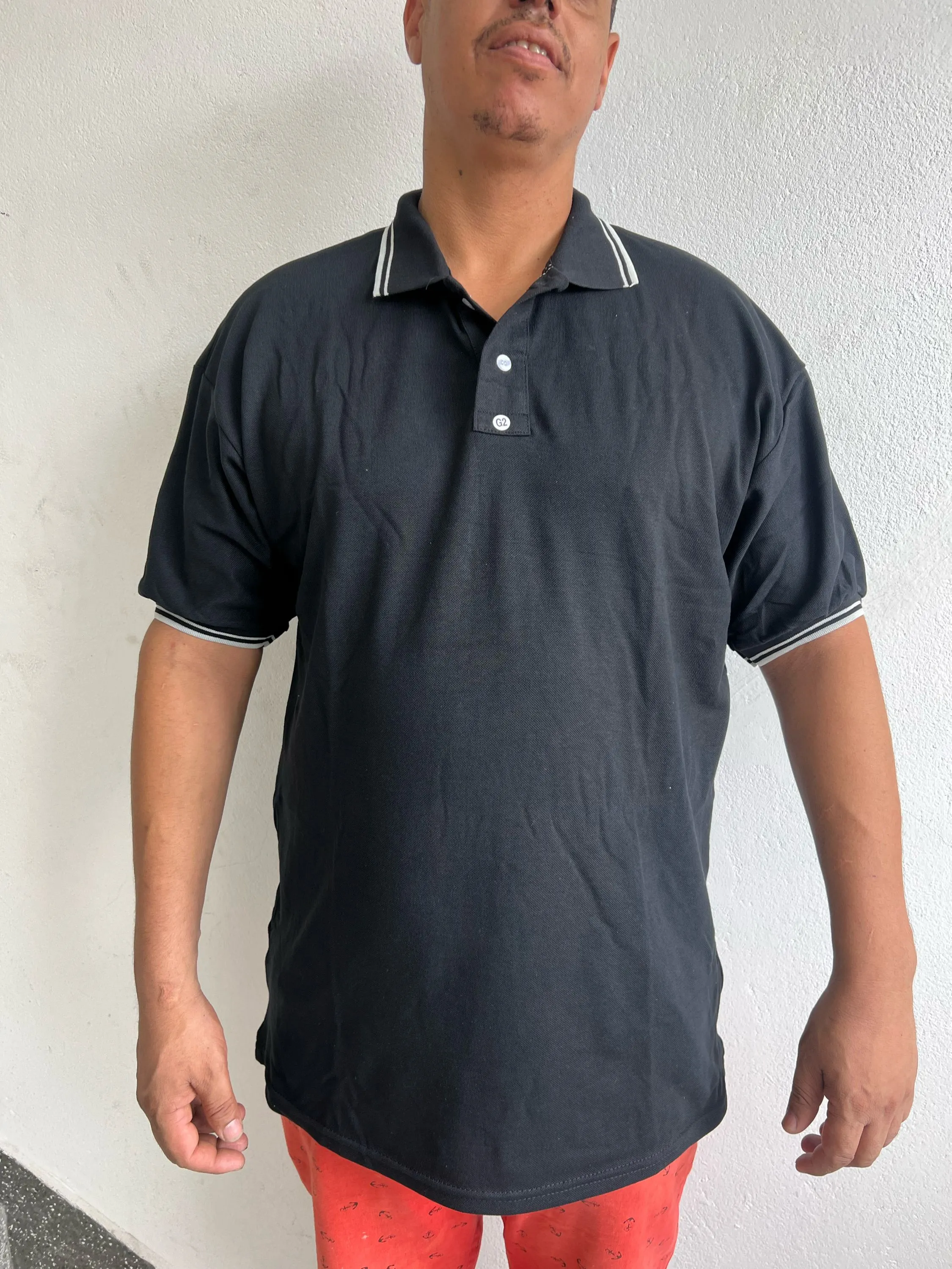 Camiseta polo masculino plus size