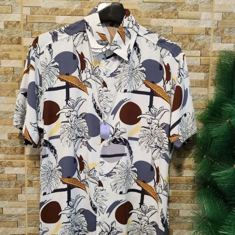 camisa estampada masculina