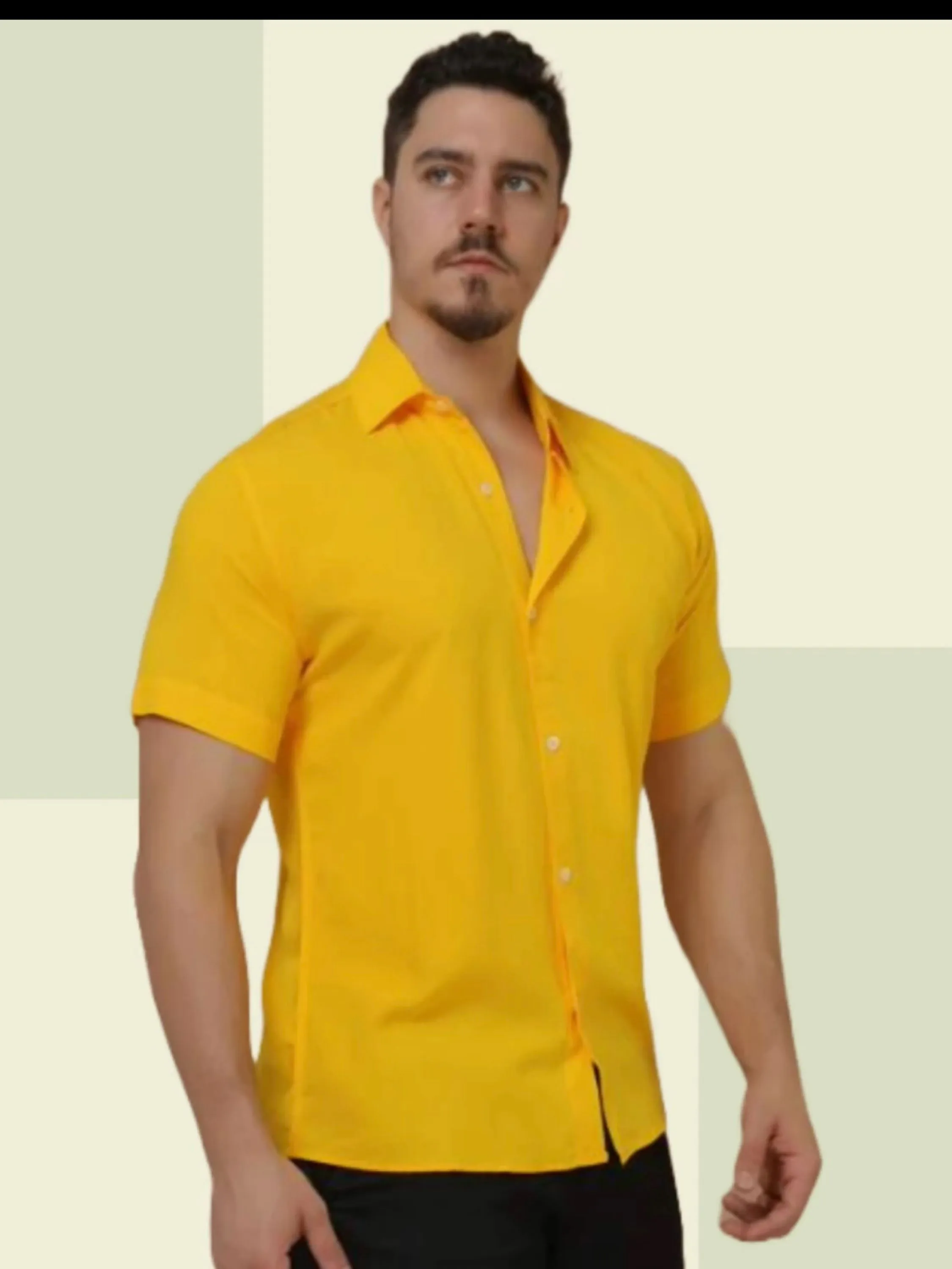 Camisa masculina manga curta