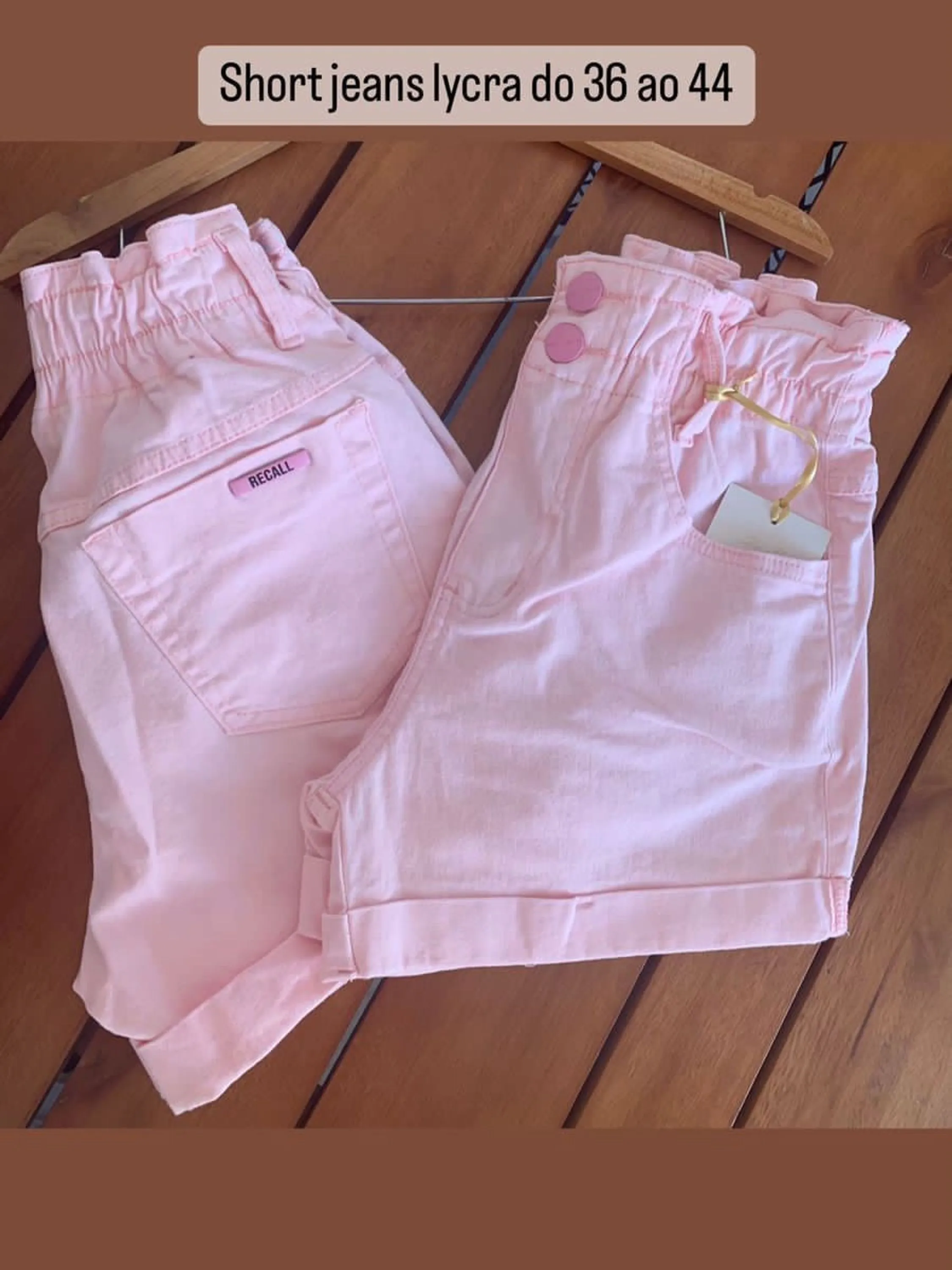 Short jeans rosa