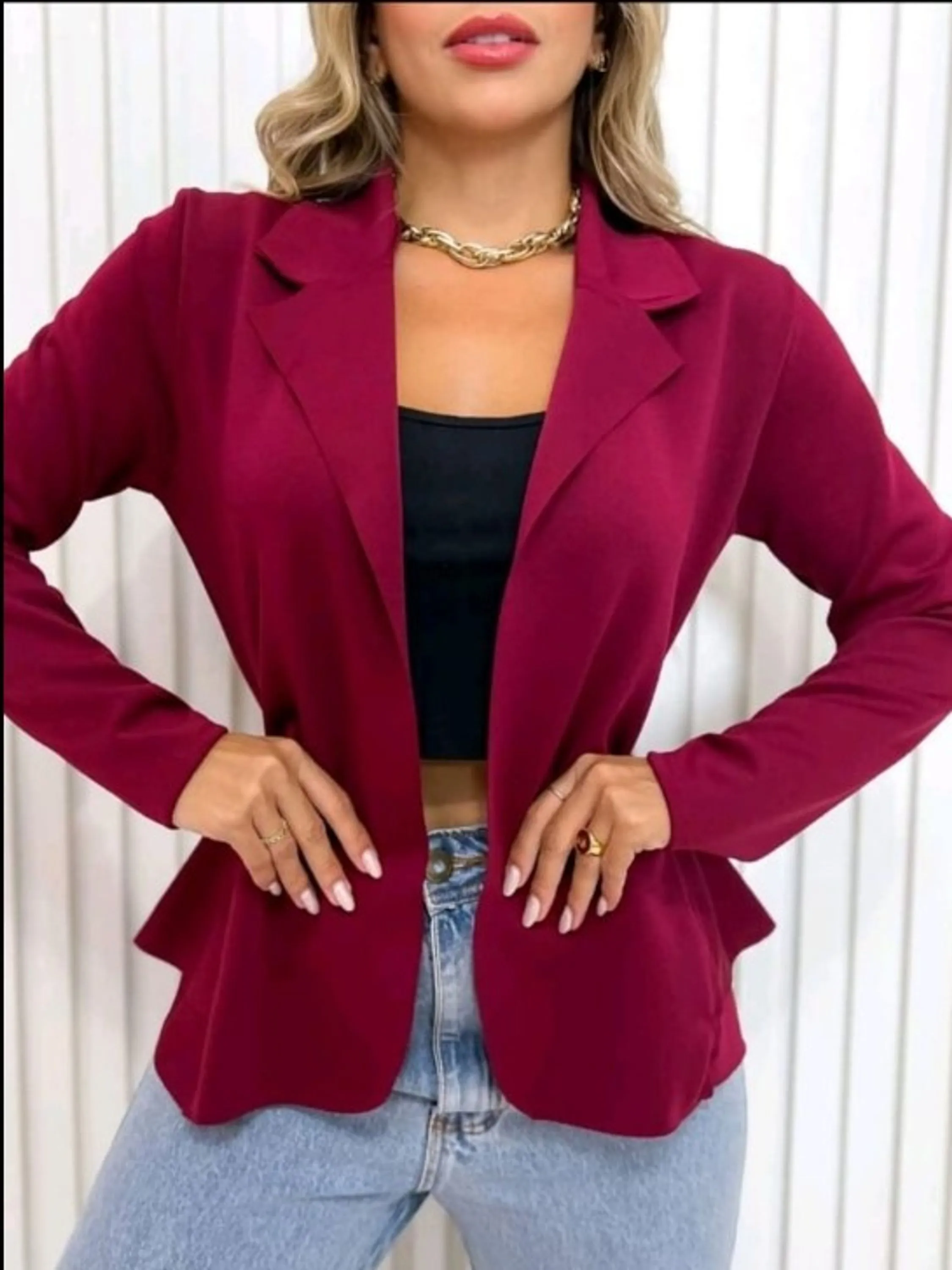 Promoção blazer curto neoprene