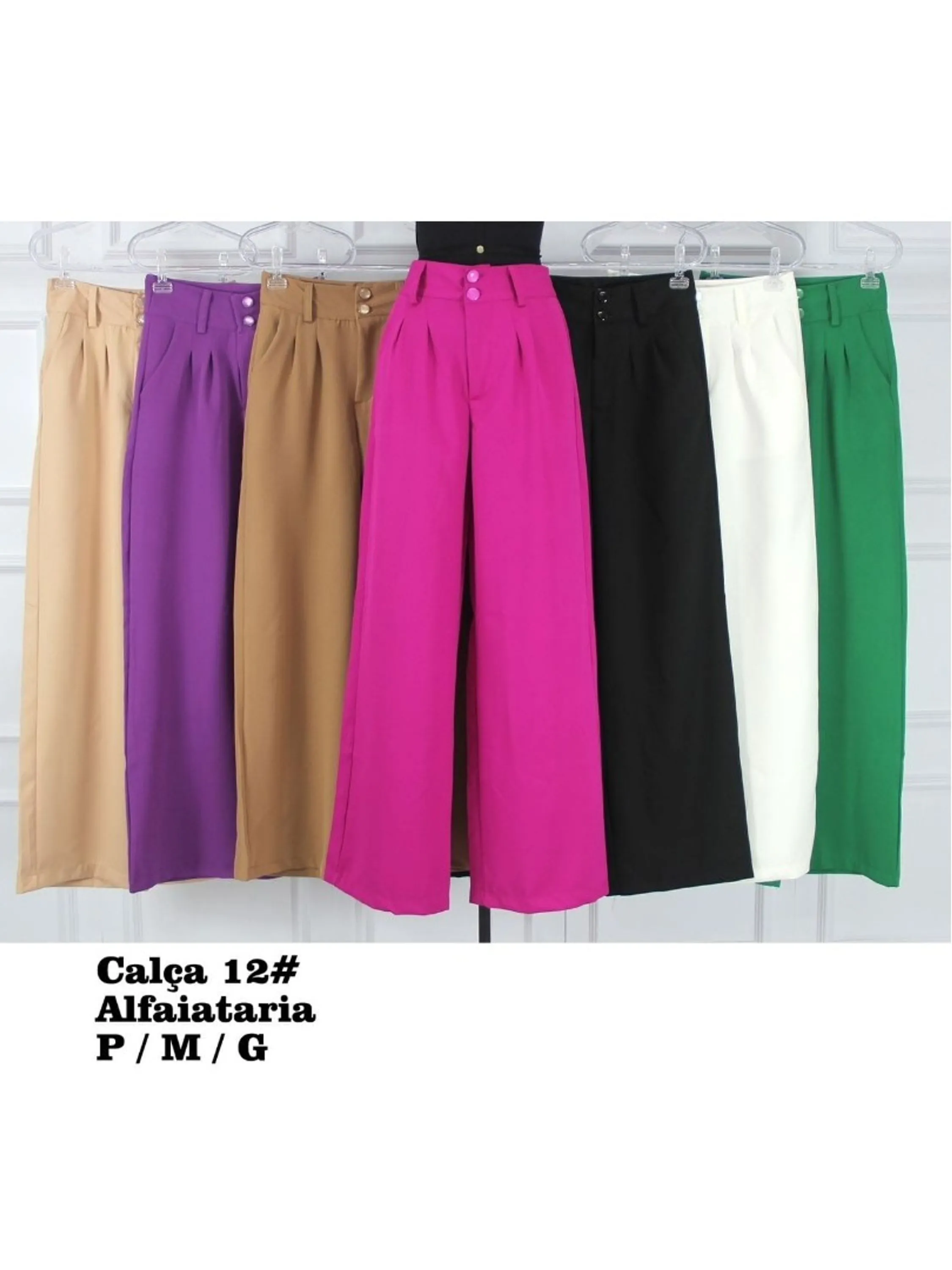 Novidade calça pantalona alfaiataria com dois botão