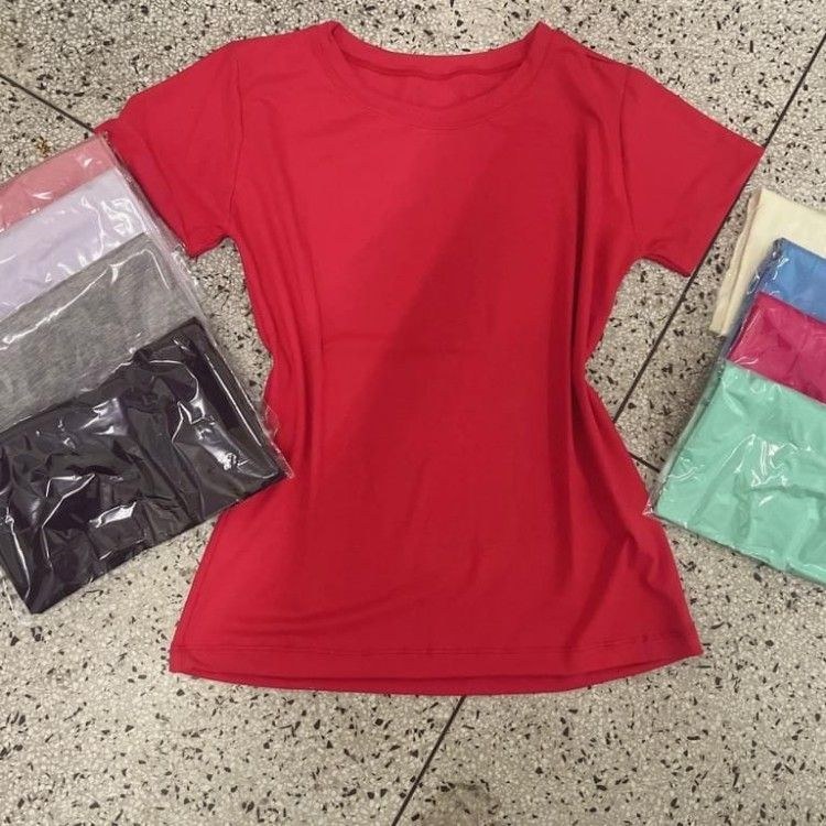 T-shirt viscolycra básica cor lisa
