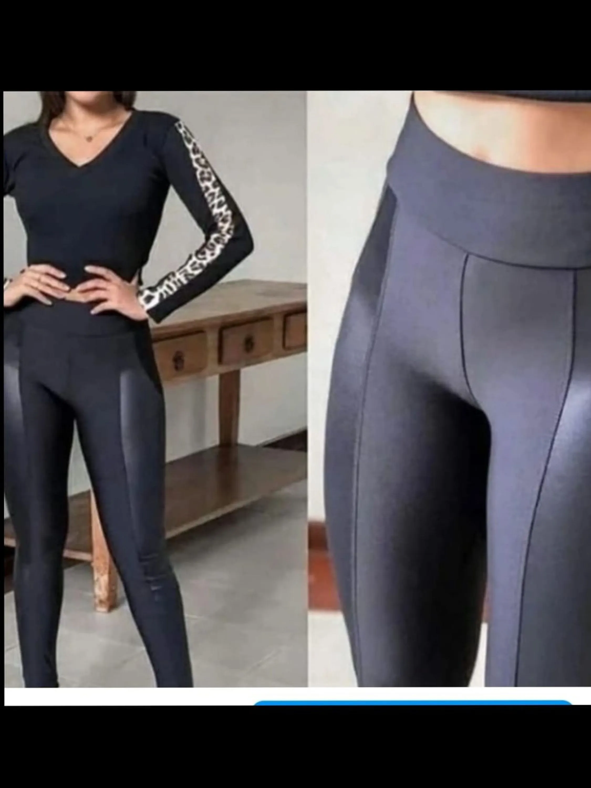 Reposição calça legging cirrê na lateral