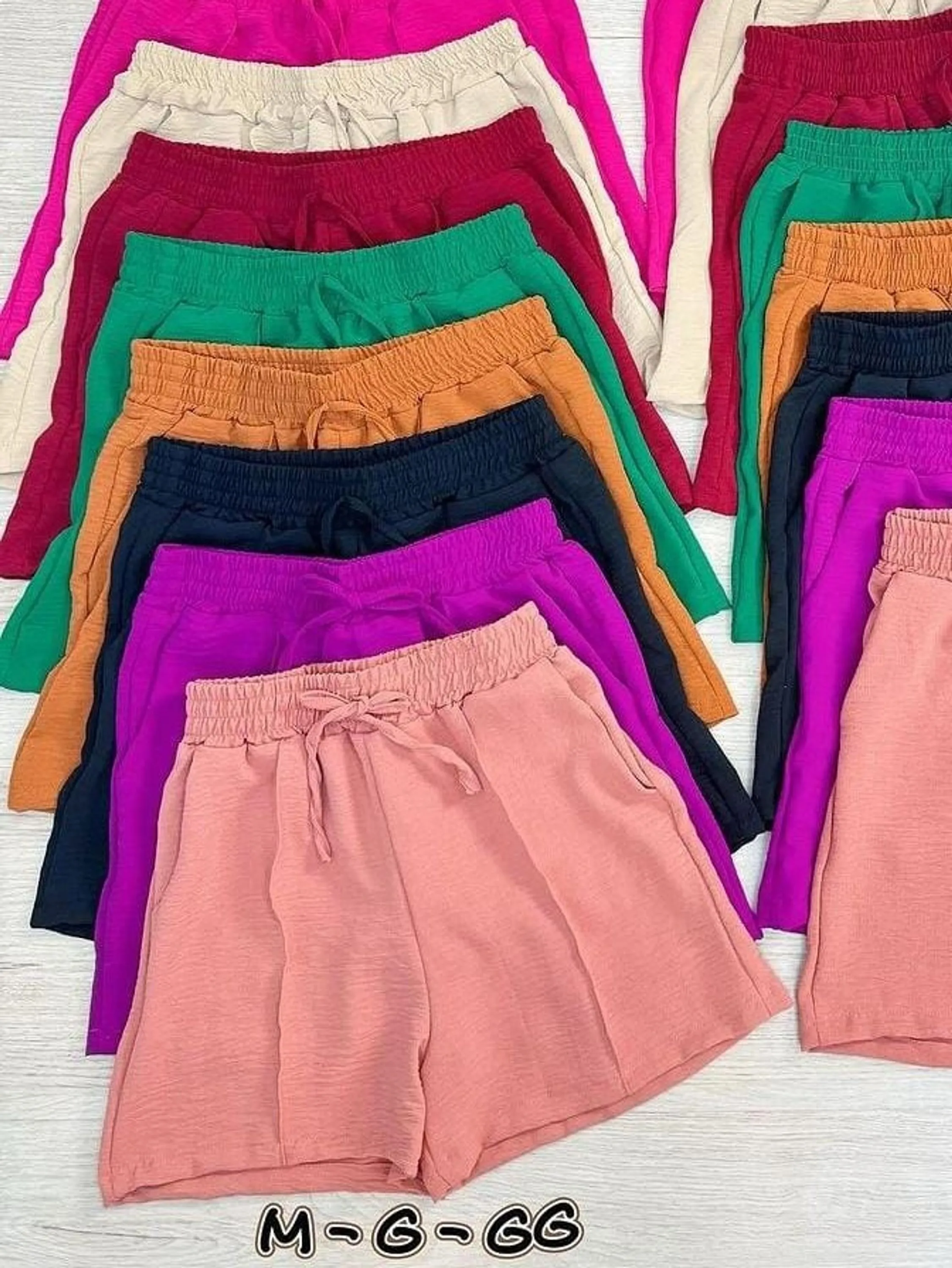 Shorts duna com detalhe listra e bolso lateral feminino