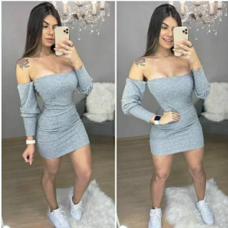 Vestido Canelado