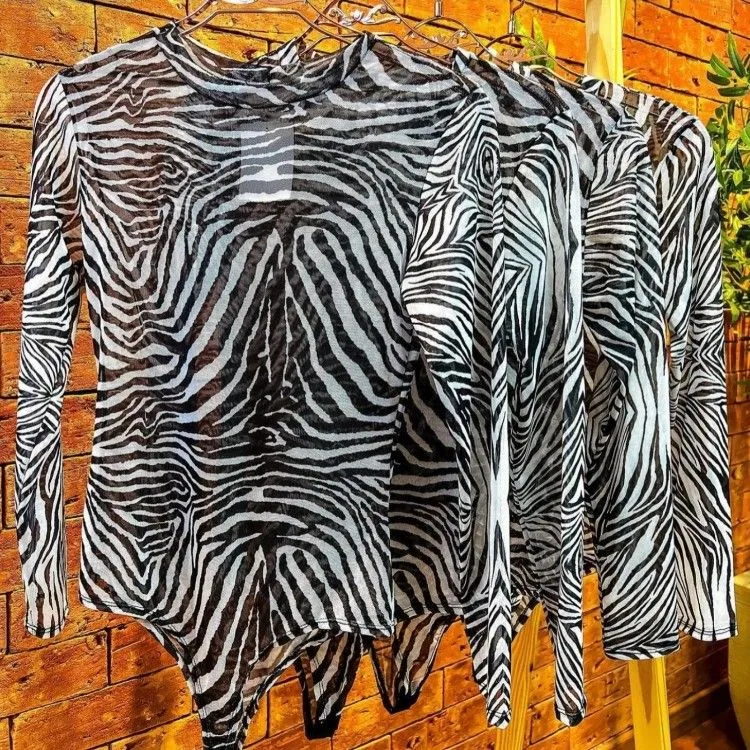 BODY TULLER ZEBRA E ONÇA