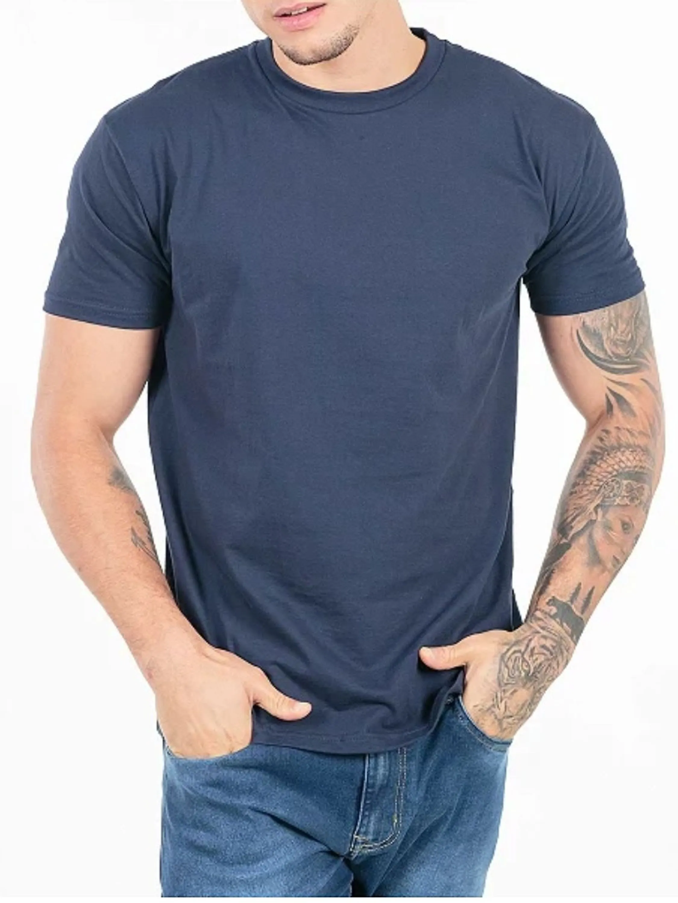 Camiseta Masculina 100% Algodão fio 30.1