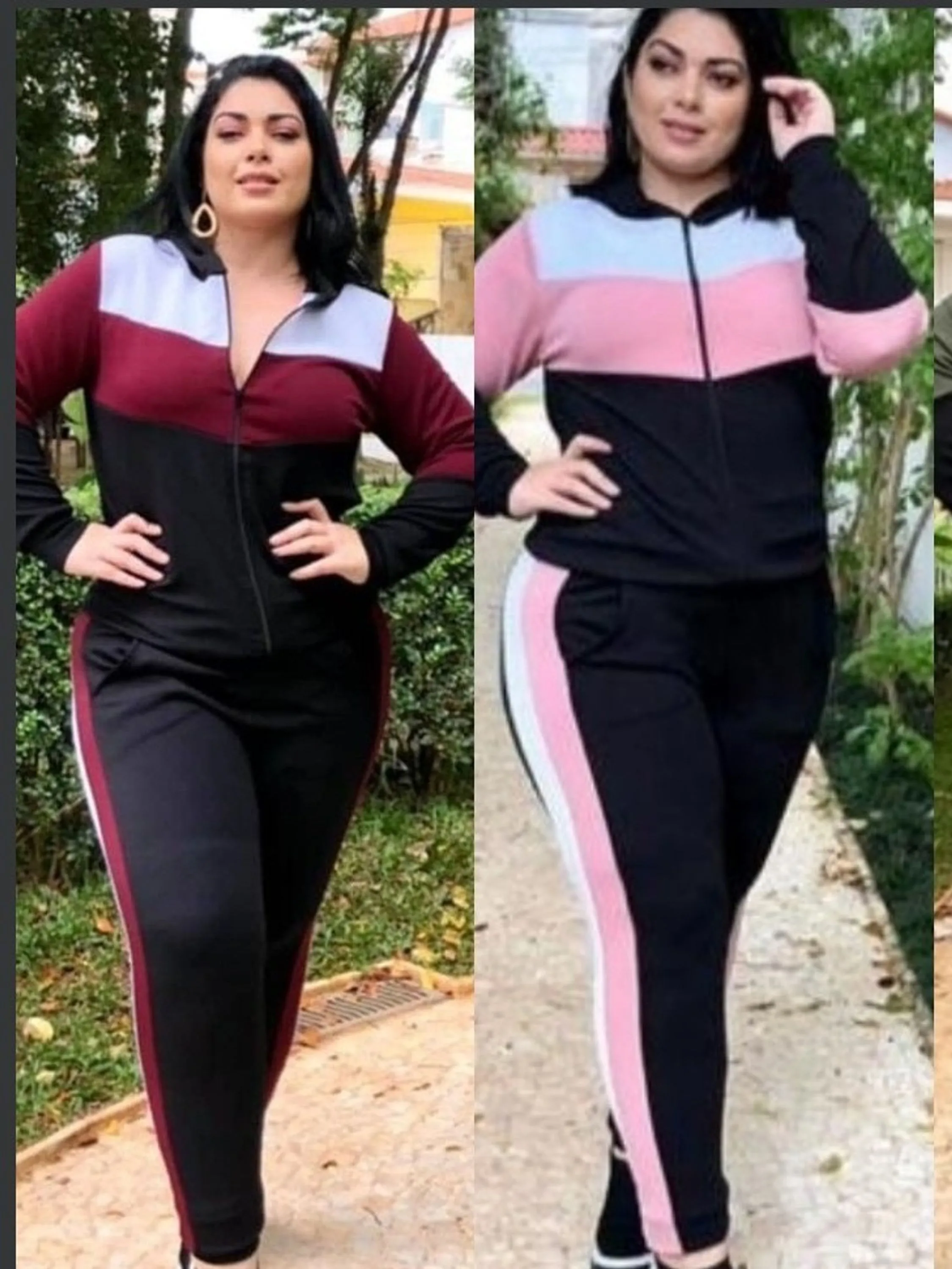 Conjunto PLUS SIZE em malha crepe