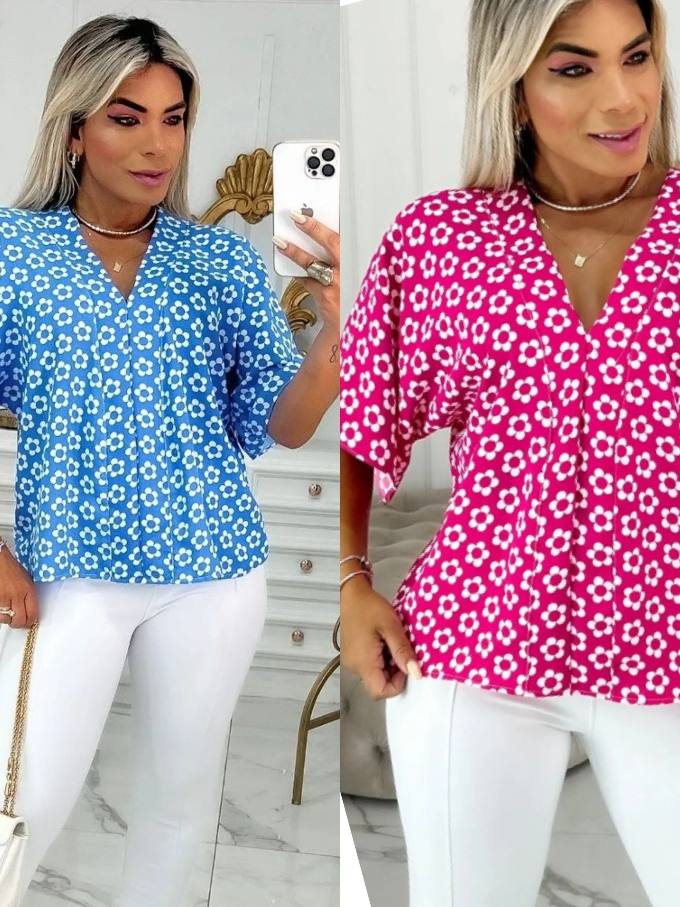 Blusa decote V