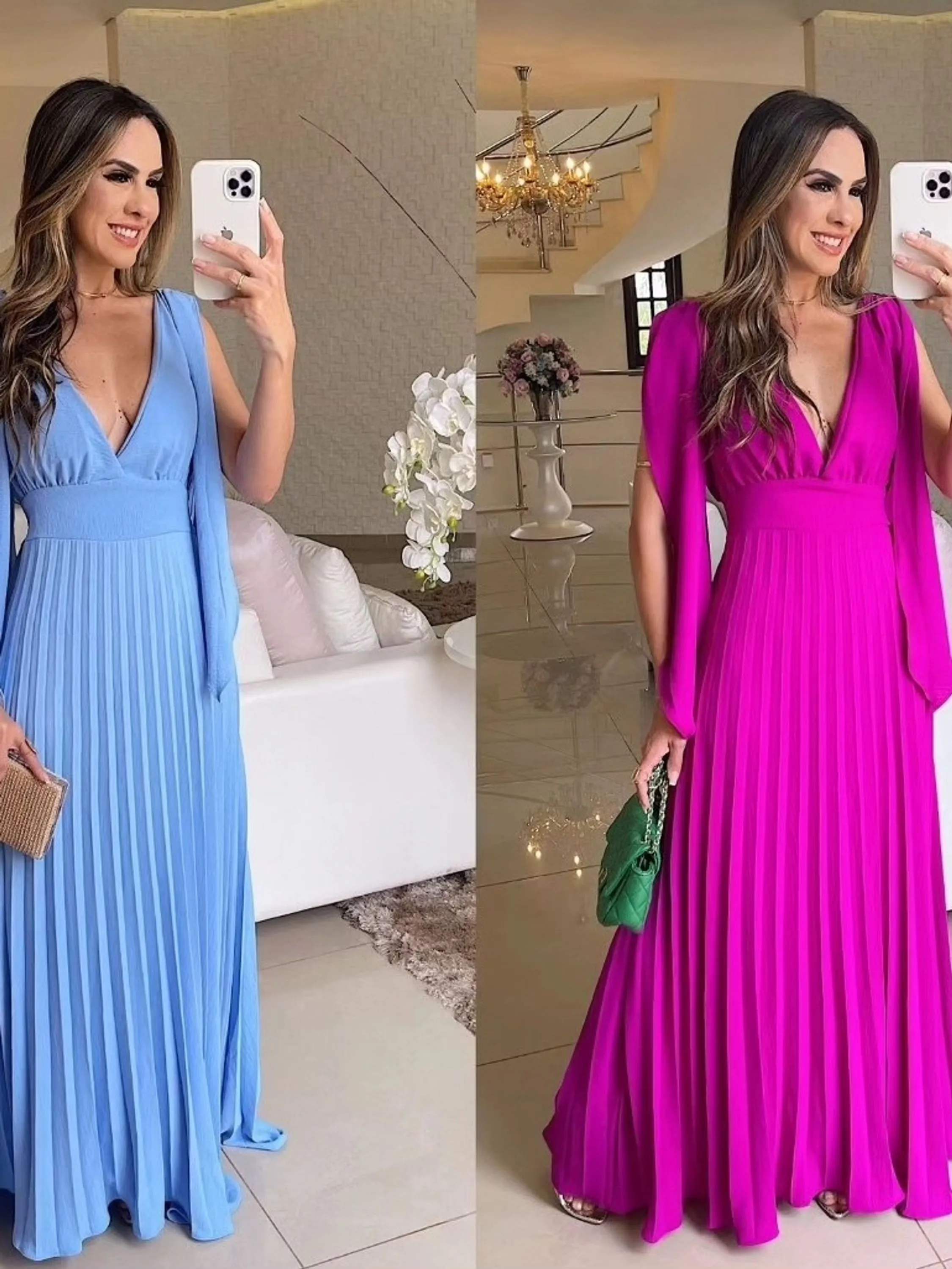 Vestido em duna prinçado