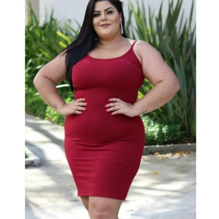 Vestido Plus Size Alça