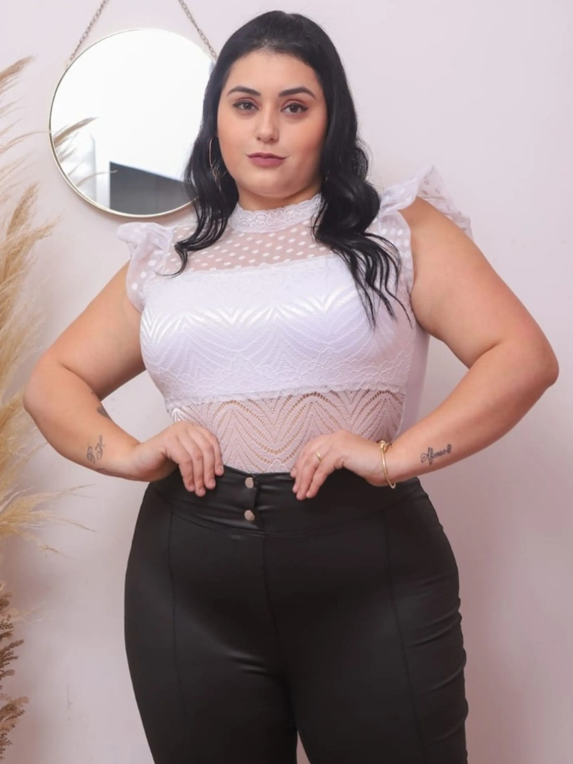 Body Renda Plus Size