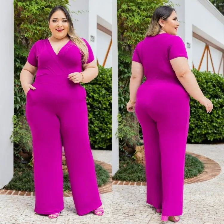 Macacão Viscolycra Plus Size