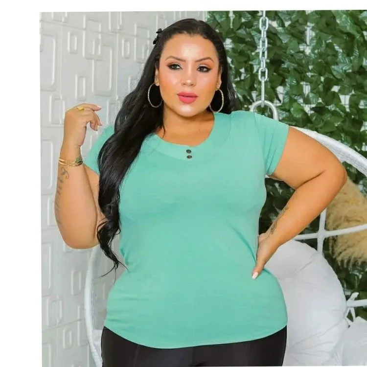 Blusa Viscolycra Plus Size