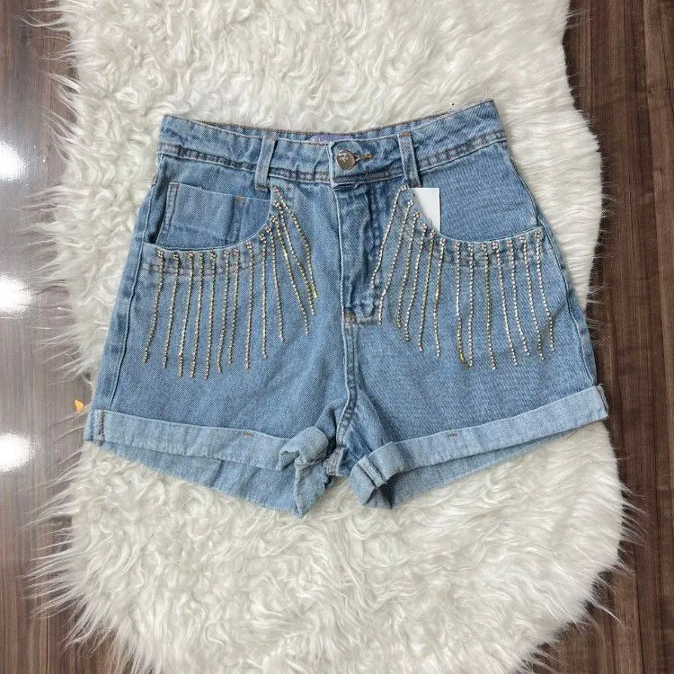 Short jeans mom com frenja