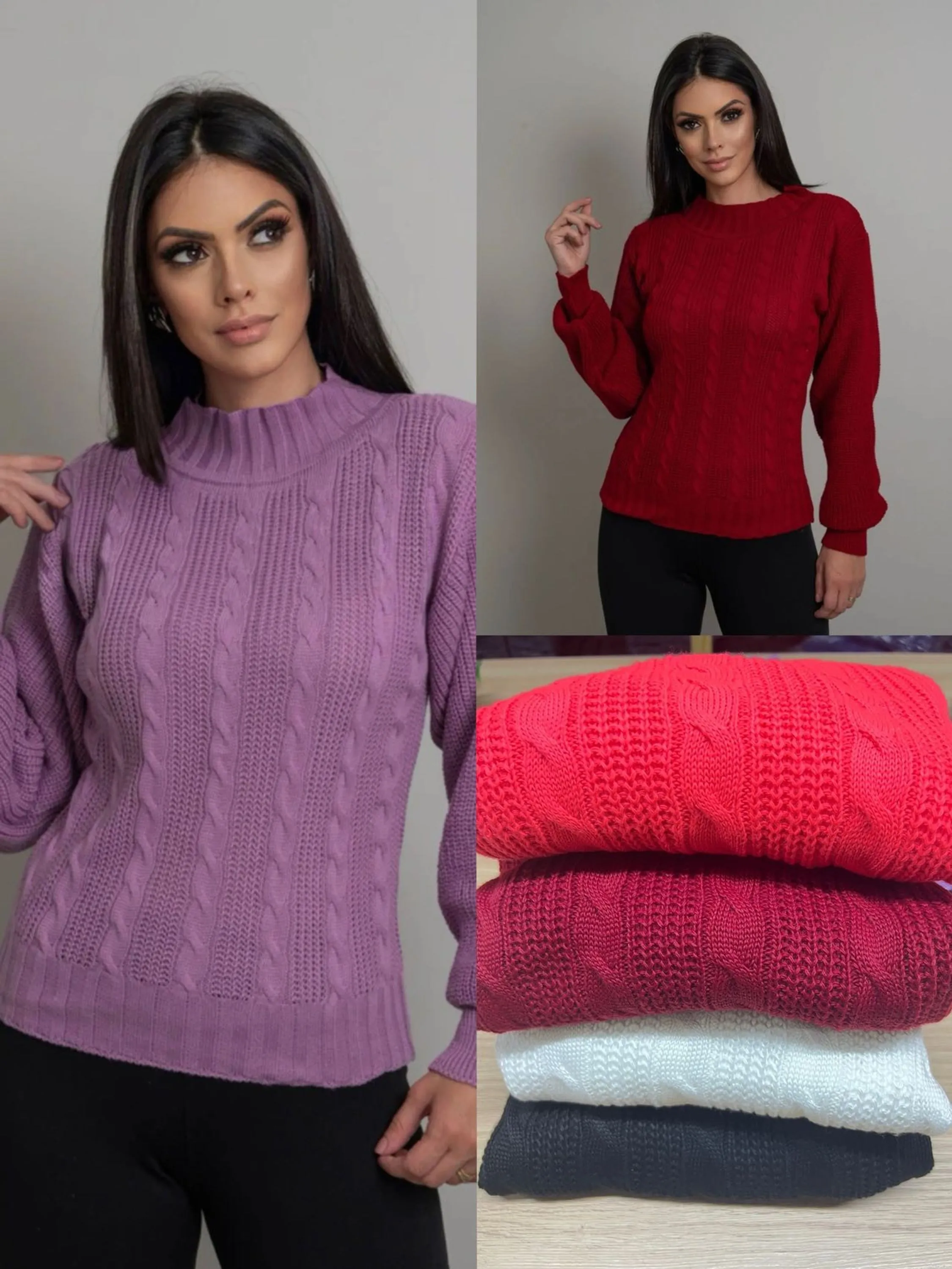 Blusa tricô modelo novo