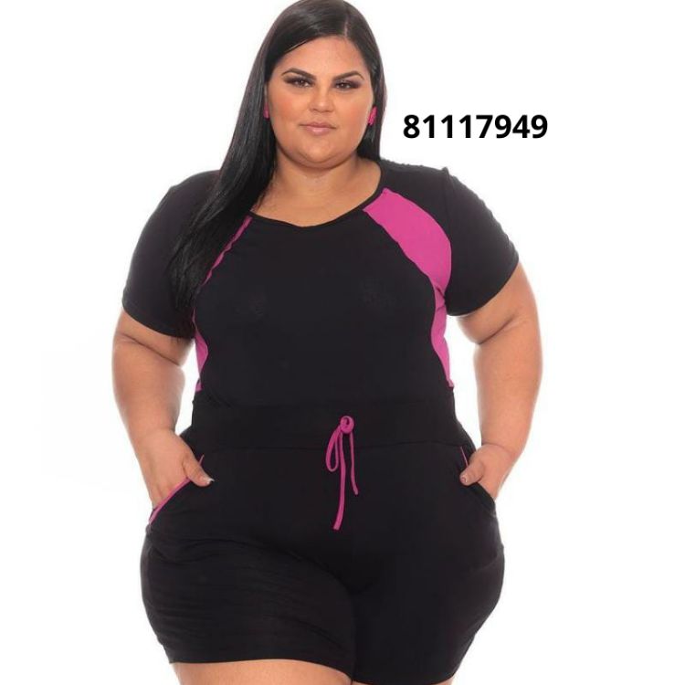 Conjunto Duas Cores Plus Size 81117049 LUKI MODAS 2103