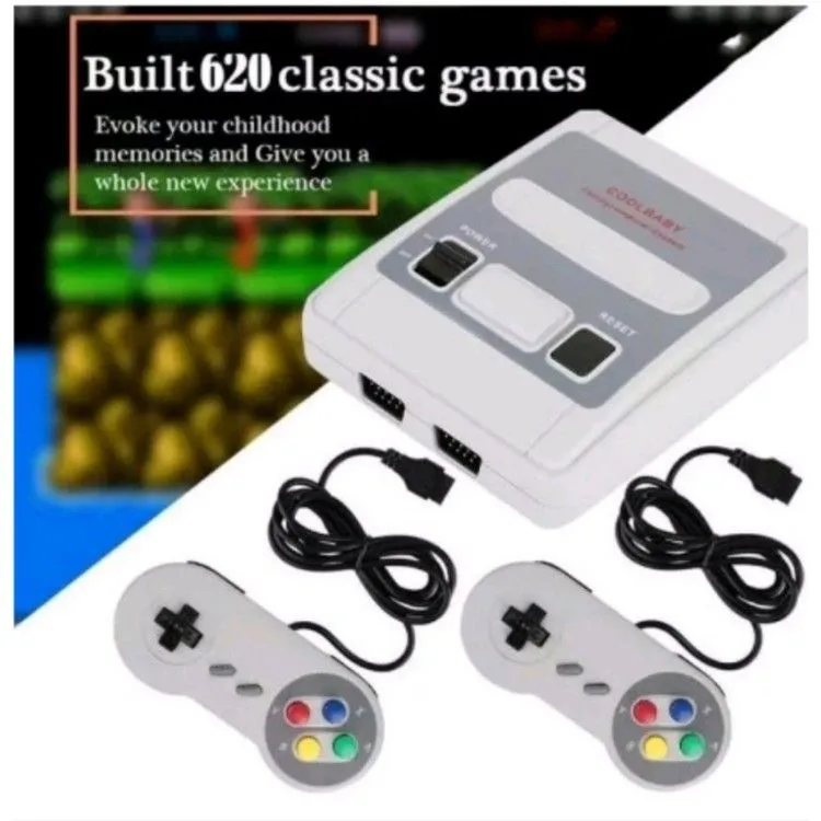 Videogame Super Mini 620 Jogos Retro 8 Bits 2 Controles Nitendo