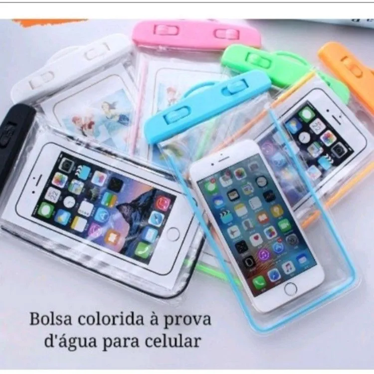 Capa De Celular Universal Em PVC Para Surfe Impermeável / Multicolor