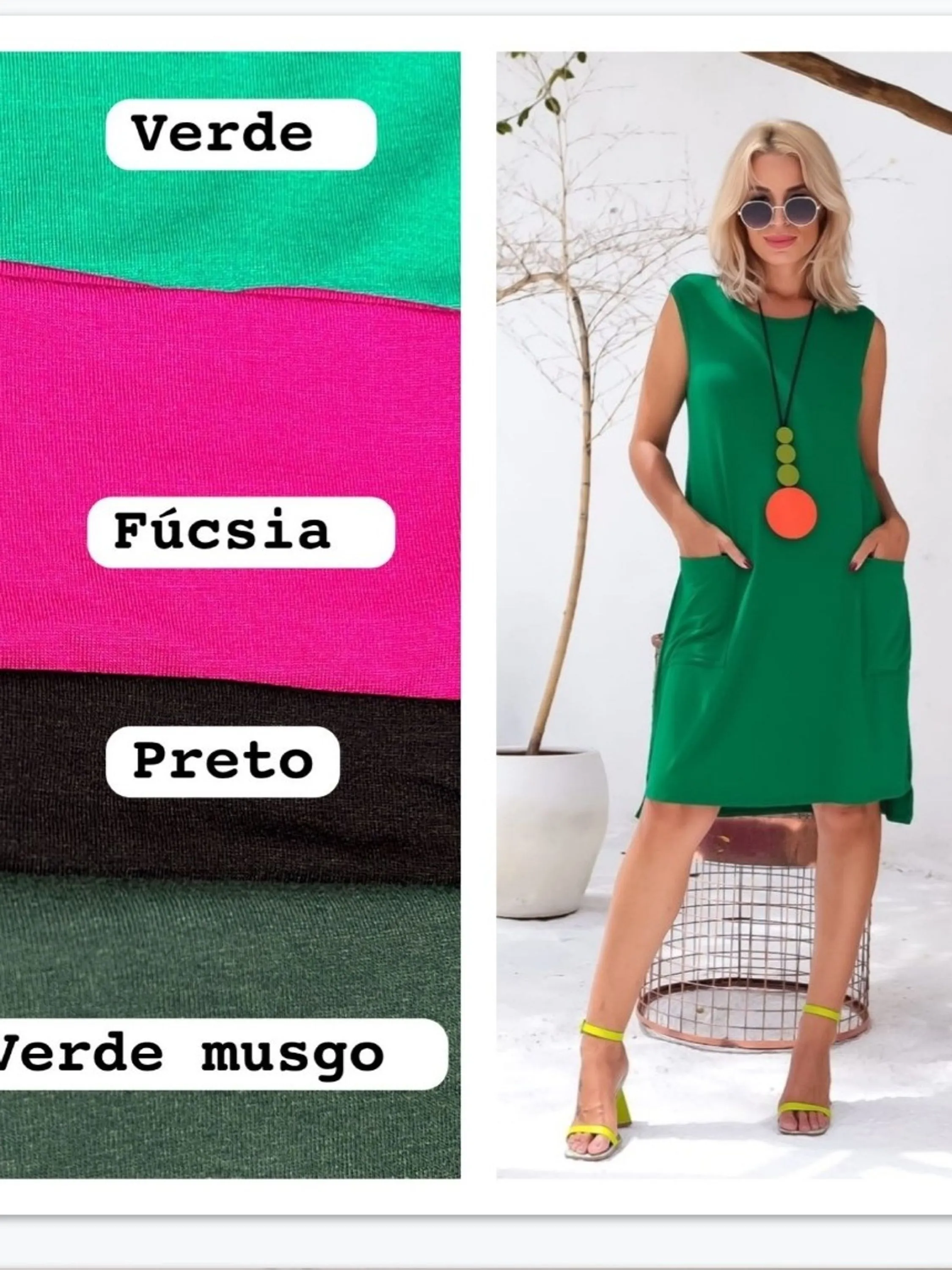 VESTIDO  MIDI EM MALHA VISCOLAICA