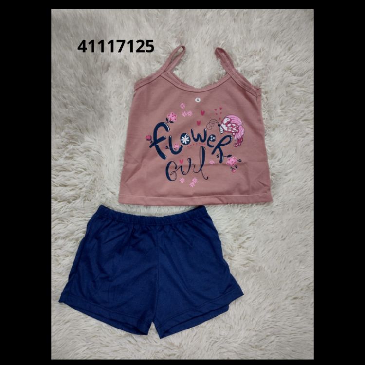 Pijama Regata Infantil Menina 41117125 LUKI MODAS 0209