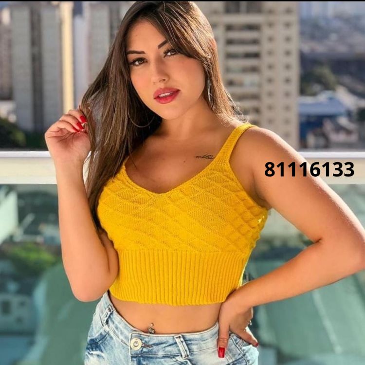 Cropped Escama em Tricô 81116133 0201