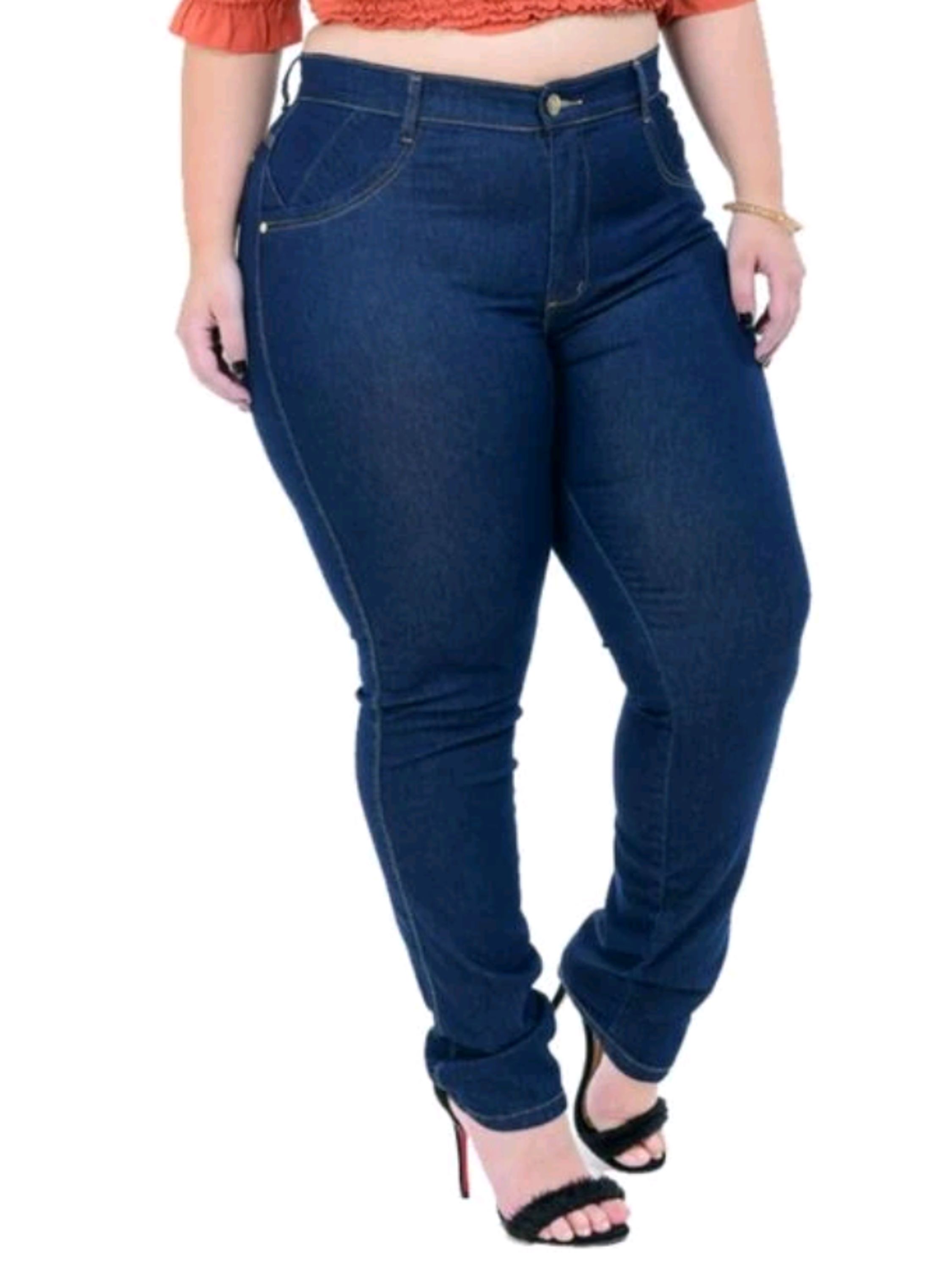 Jeans plus size cores variadas conforme a disponibilidade