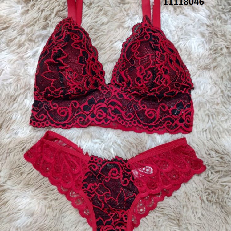 Conjunto Lingerie sem Aro com Bojo 11118046 1312