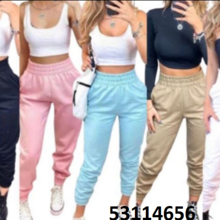 Calça de Moletom Feminina Cores Variadas 53114656 0911