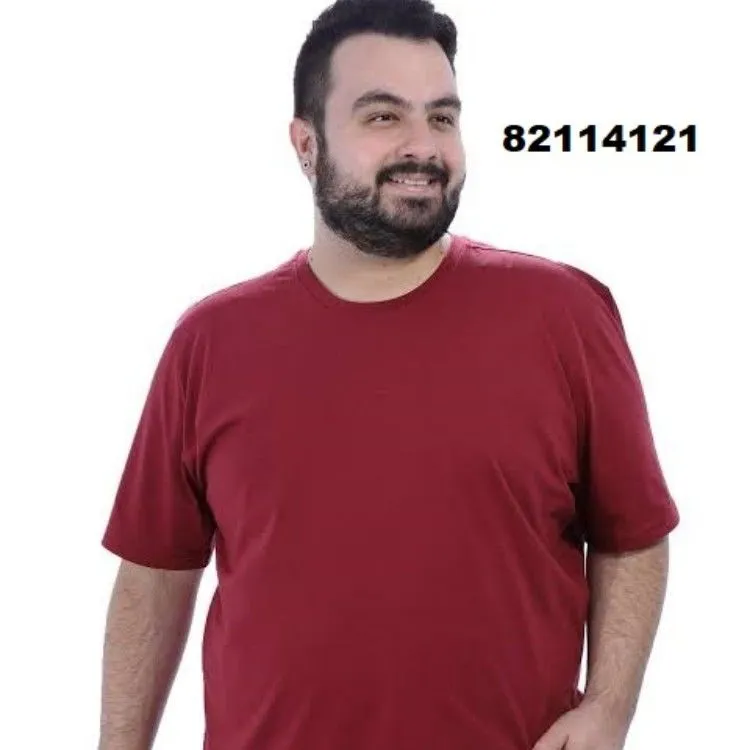 Camiseta Masculina Lisa e Estampadas Plus Size  82114121 LUKI MODAS  1907