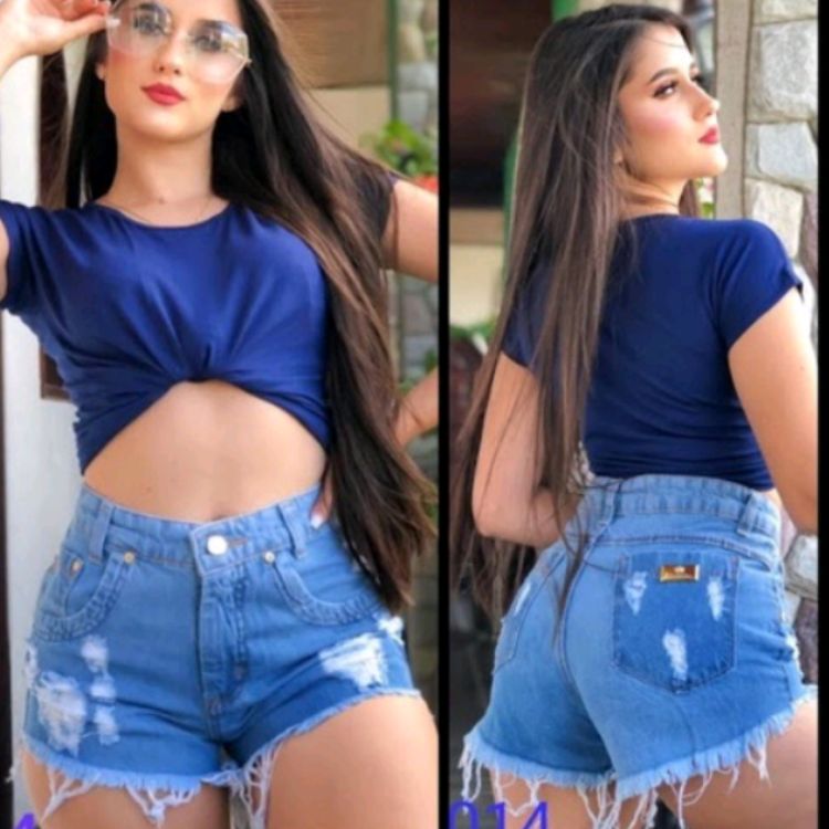 Short Jeans Periguete Modelos e Cores variadas 0901