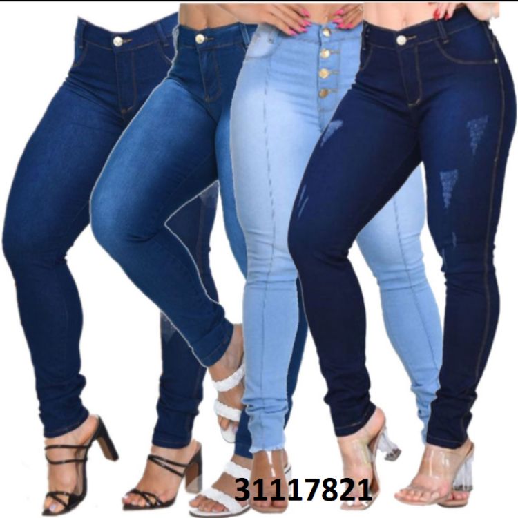 Calça Jeans Skinny Feminina  31117821 LUKI MODAS 1509