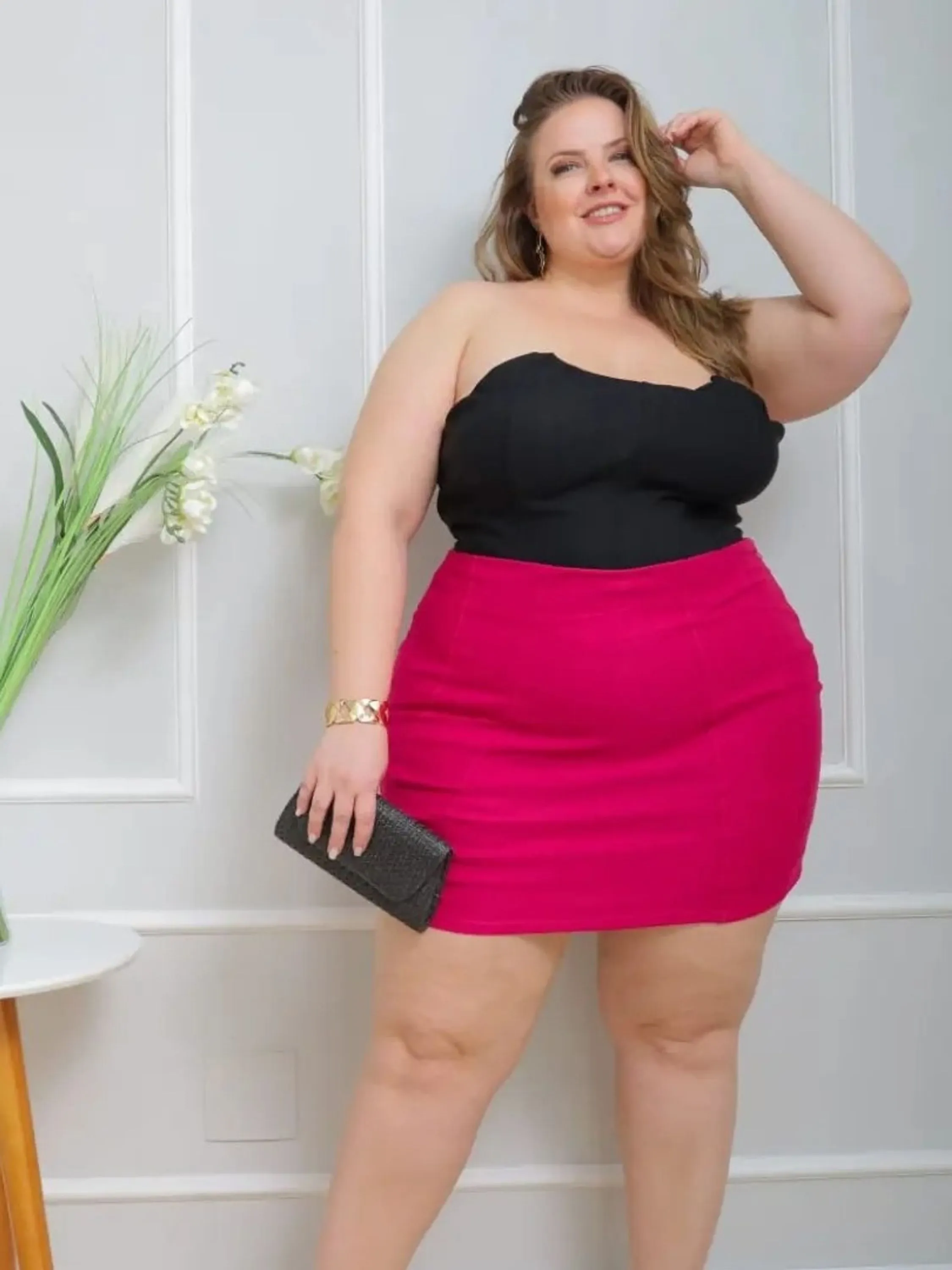 Short e saia plus size