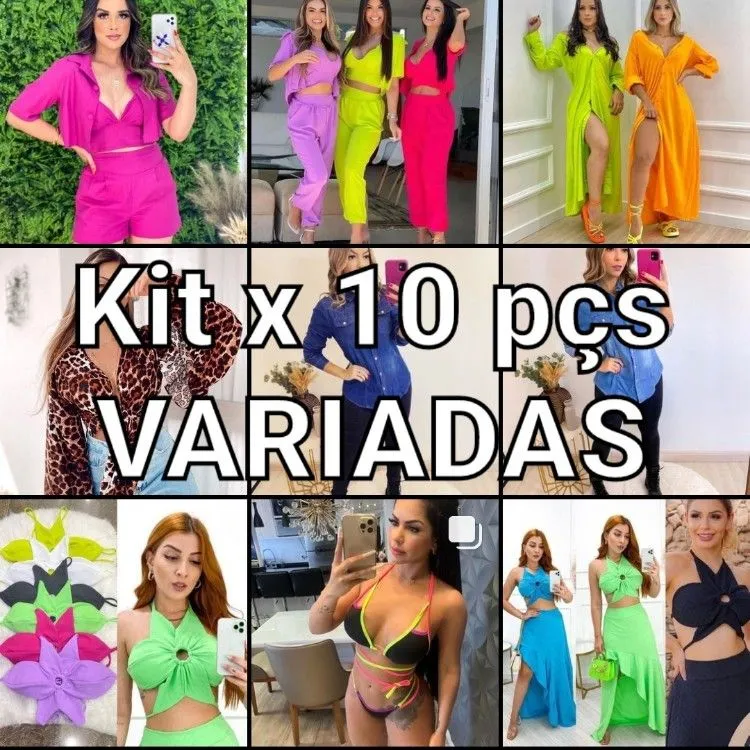 Kit de 10 peças VARIADAS PROMOÇAO