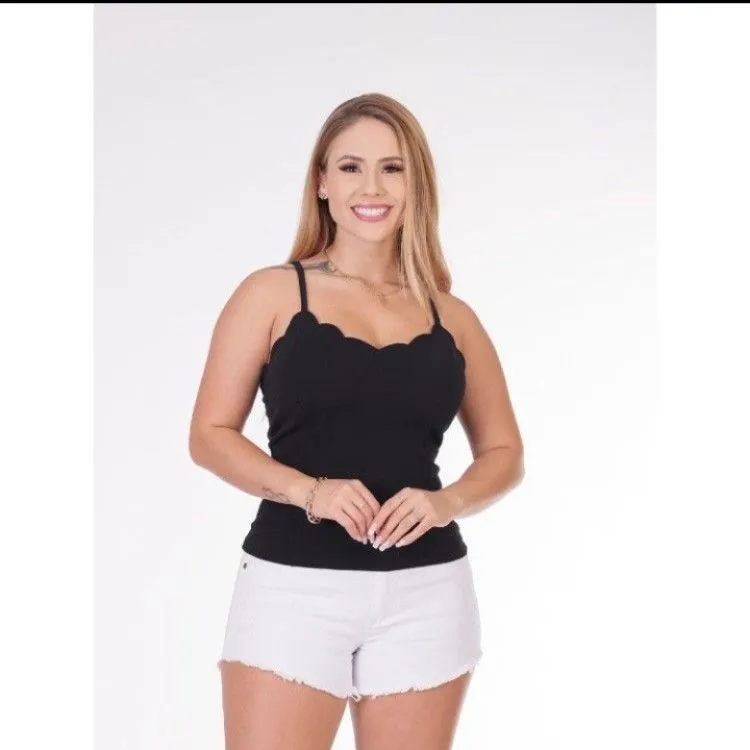 REF 545 BLUSA FEMININA CREPE TOP