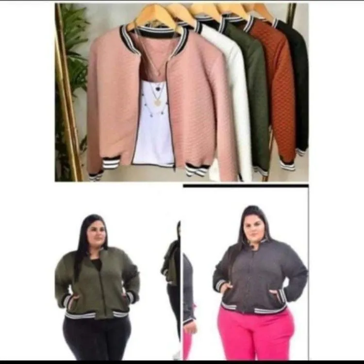 JAQUETA BOMBER PLUS SIZE COD-487